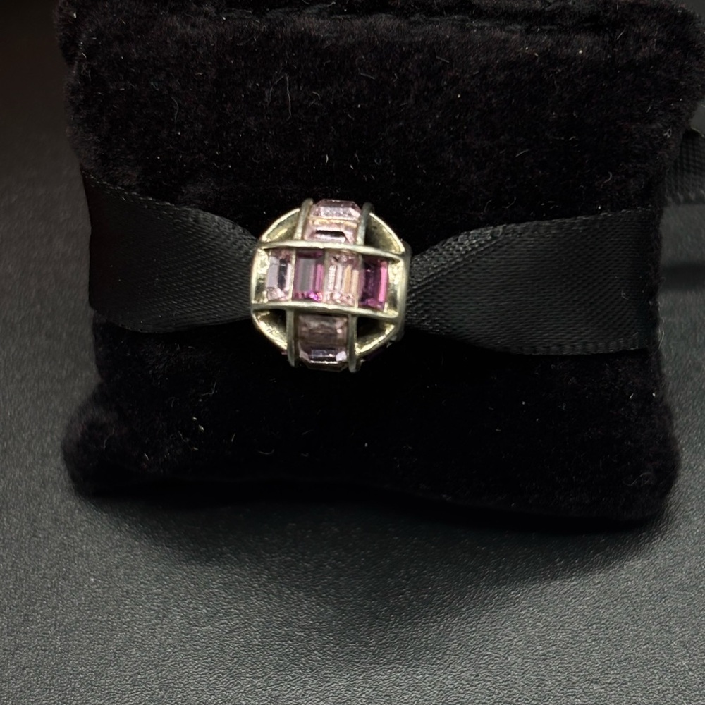 Chamilia Rose Pink Spellbound charm 925 sterling silver Swarovski